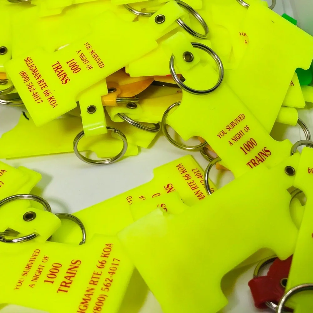 2 Vintage Retro Keychains Route 66 and more